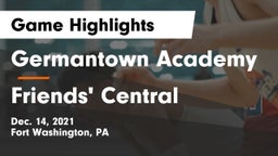 Germantown Academy vs Friends' Central  Game Highlights - Dec. 14, 2021