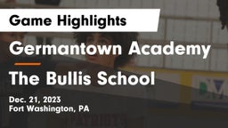 Germantown Academy vs The Bullis School Game Highlights - Dec. 21, 2023
