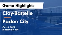Clay-Battelle  vs Paden City Game Highlights - Oct. 4, 2021