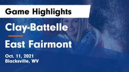 Clay-Battelle  vs East Fairmont Game Highlights - Oct. 11, 2021