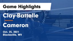 Clay-Battelle  vs Cameron Game Highlights - Oct. 25, 2021