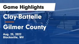 Clay-Battelle  vs Gilmer County  Game Highlights - Aug. 25, 2022