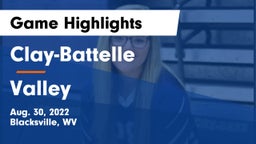 Clay-Battelle  vs Valley  Game Highlights - Aug. 30, 2022