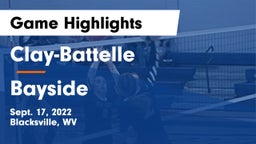Clay-Battelle  vs Bayside  Game Highlights - Sept. 17, 2022