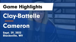 Clay-Battelle  vs Cameron Game Highlights - Sept. 29, 2022
