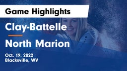 Clay-Battelle  vs North Marion  Game Highlights - Oct. 19, 2022