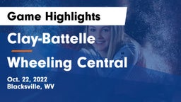 Clay-Battelle  vs Wheeling Central Game Highlights - Oct. 22, 2022