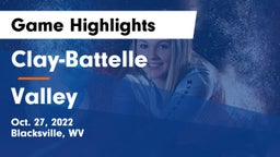 Clay-Battelle  vs Valley  Game Highlights - Oct. 27, 2022