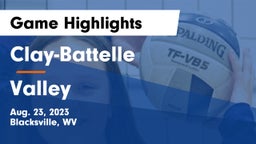 Clay-Battelle  vs Valley  Game Highlights - Aug. 23, 2023
