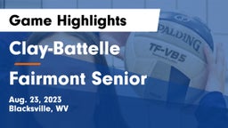 Clay-Battelle  vs Fairmont Senior Game Highlights - Aug. 23, 2023