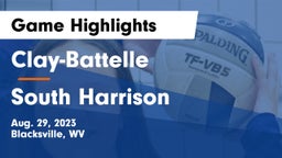 Clay-Battelle  vs South Harrison  Game Highlights - Aug. 29, 2023