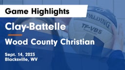 Clay-Battelle  vs Wood County Christian Game Highlights - Sept. 14, 2023