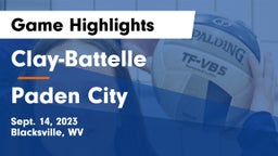 Clay-Battelle  vs Paden City Game Highlights - Sept. 14, 2023