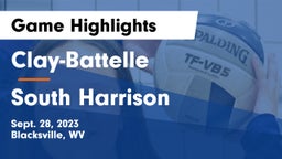 Clay-Battelle  vs South Harrison Game Highlights - Sept. 28, 2023
