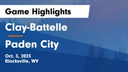Clay-Battelle  vs Paden City Game Highlights - Oct. 3, 2023