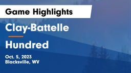 Clay-Battelle  vs Hundred Game Highlights - Oct. 5, 2023