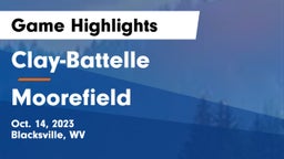 Clay-Battelle  vs Moorefield  Game Highlights - Oct. 14, 2023