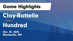 Clay-Battelle  vs Hundred Game Highlights - Oct. 25, 2023