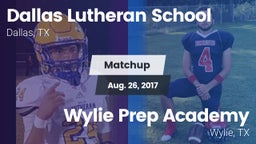 Matchup: Dallas Lutheran vs. Wylie Prep Academy  2016
