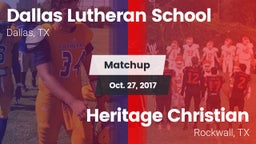 Matchup: Dallas Lutheran vs. Heritage Christian  2017