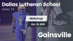 Matchup: Dallas Lutheran vs. Gainsville 2018