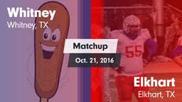 Matchup: Whitney  vs. Elkhart  2016