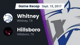 Recap: Whitney  vs. Hillsboro  2017
