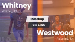 Matchup: Whitney  vs. Westwood  2017