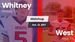 Matchup: Whitney  vs. West  2017