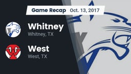 Recap: Whitney  vs. West  2017