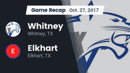 Recap: Whitney  vs. Elkhart  2017