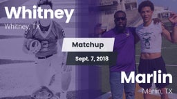 Matchup: Whitney  vs. Marlin  2018