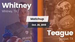 Matchup: Whitney  vs. Teague  2018
