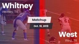 Matchup: Whitney  vs. West  2019
