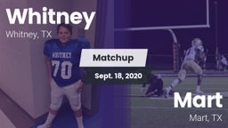 Matchup: Whitney  vs. Mart  2020