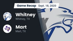 Recap: Whitney  vs. Mart  2020