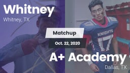 Matchup: Whitney  vs. A Academy 2020