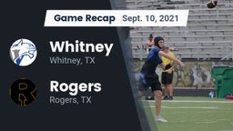 Recap: Whitney  vs. Rogers  2021