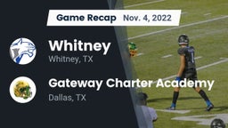 Recap: Whitney  vs. Gateway Charter Academy  2022