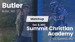 Matchup: Butler  vs. Summit Christian Academy 2016