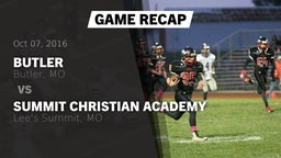 Recap: Butler  vs. Summit Christian Academy 2016