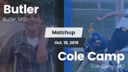 Matchup: Butler  vs. Cole Camp  2019
