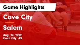 Cave City  vs Salem  Game Highlights - Aug. 24, 2022