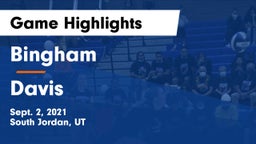 Bingham  vs Davis  Game Highlights - Sept. 2, 2021