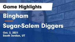 Bingham  vs Sugar-Salem Diggers Game Highlights - Oct. 2, 2021