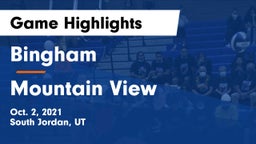 Bingham  vs Mountain View  Game Highlights - Oct. 2, 2021