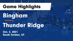 Bingham  vs Thunder Ridge  Game Highlights - Oct. 2, 2021