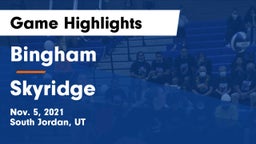 Bingham  vs Skyridge  Game Highlights - Nov. 5, 2021