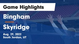 Bingham  vs Skyridge  Game Highlights - Aug. 29, 2022