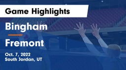Bingham  vs Fremont  Game Highlights - Oct. 7, 2022